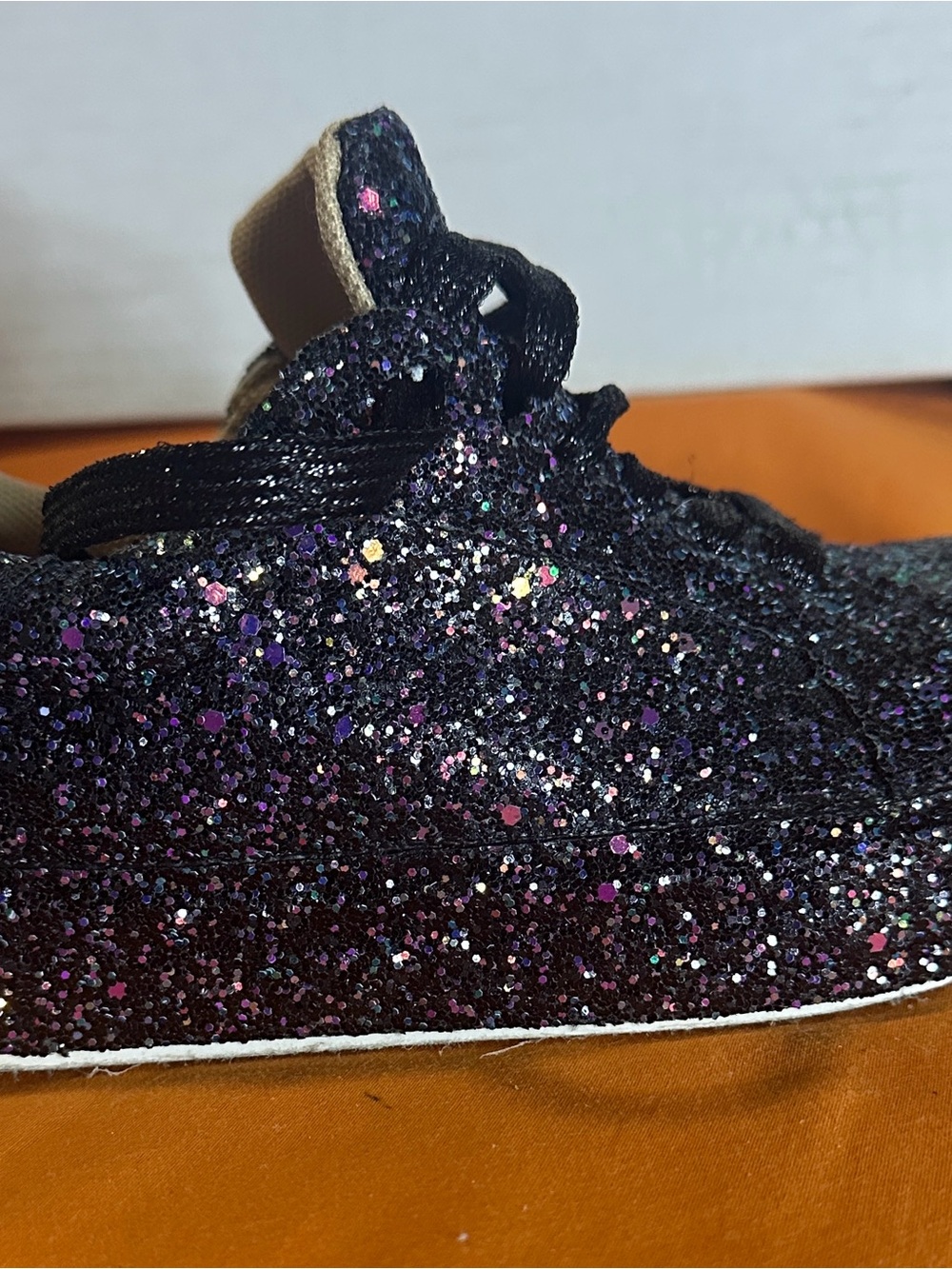 Call It Spring Black Glitter Sneakers